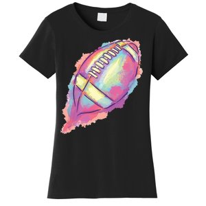 Colorful Football Graphic Women's T-Shirt