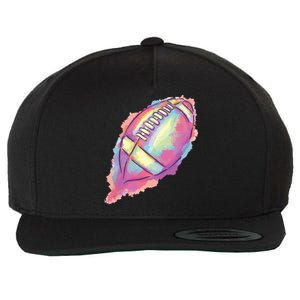 Colorful Football Graphic Wool Snapback Cap