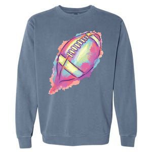 Colorful Football Graphic Garment-Dyed Sweatshirt