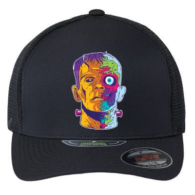 Colorful Frankenstein Flexfit Unipanel Trucker Cap