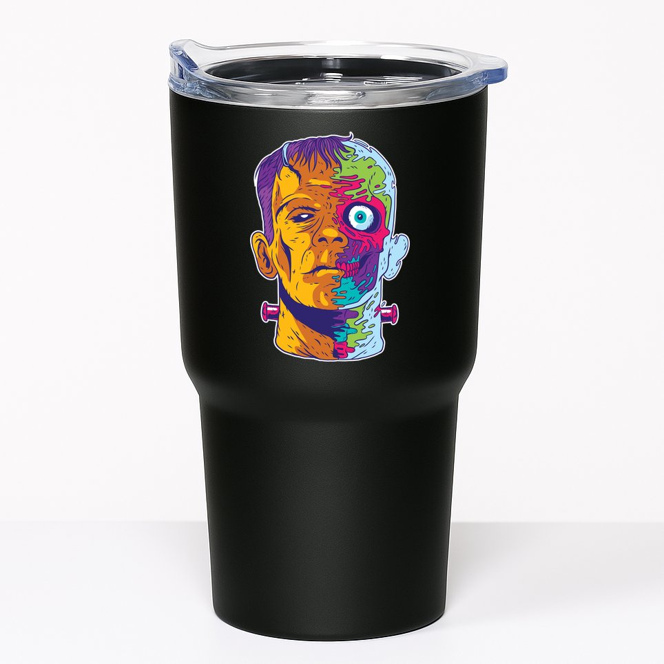 Colorful Frankenstein Tumbler