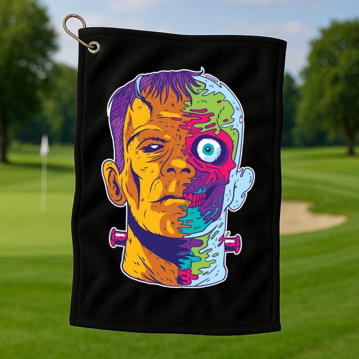 Colorful Frankenstein Golf Towel
