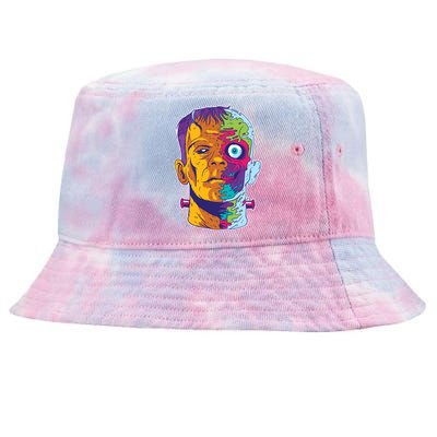 Colorful Frankenstein Tie-Dyed Bucket Hat