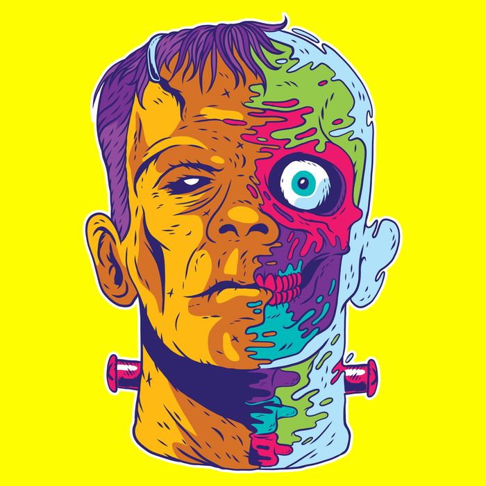 Colorful Frankenstein Magnet