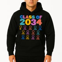 Colorful Future Class of 2034 Graduation Checklist Hoodie