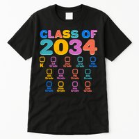 Colorful Future Class of 2034 Graduation Checklist Tall T-Shirt