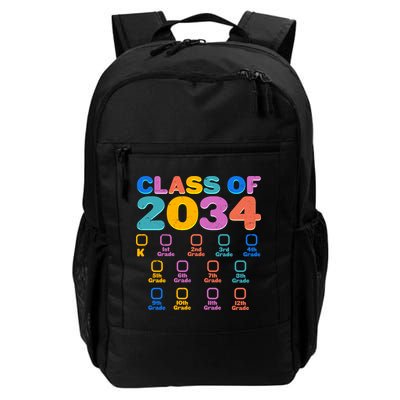 Colorful Future Class of 2034 Graduation Checklist Backpack