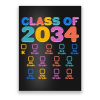 Colorful Future Class of 2034 Graduation Checklist Poster