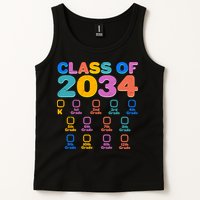 Colorful Future Class of 2034 Graduation Checklist Tank Top