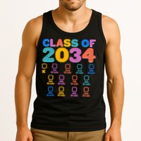 Colorful Future Class of 2034 Graduation Checklist Tank Top