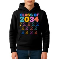 Colorful Future Class of 2034 Graduation Checklist Kids Hoodie