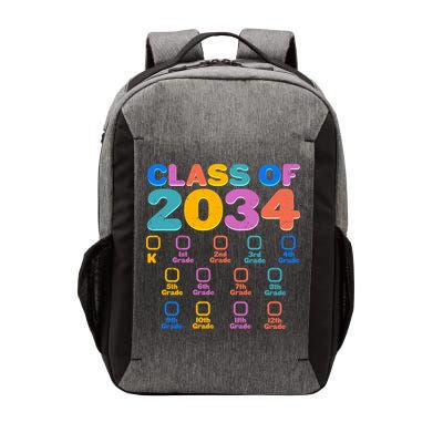 Colorful Future Class of 2034 Graduation Checklist Vector Backpack