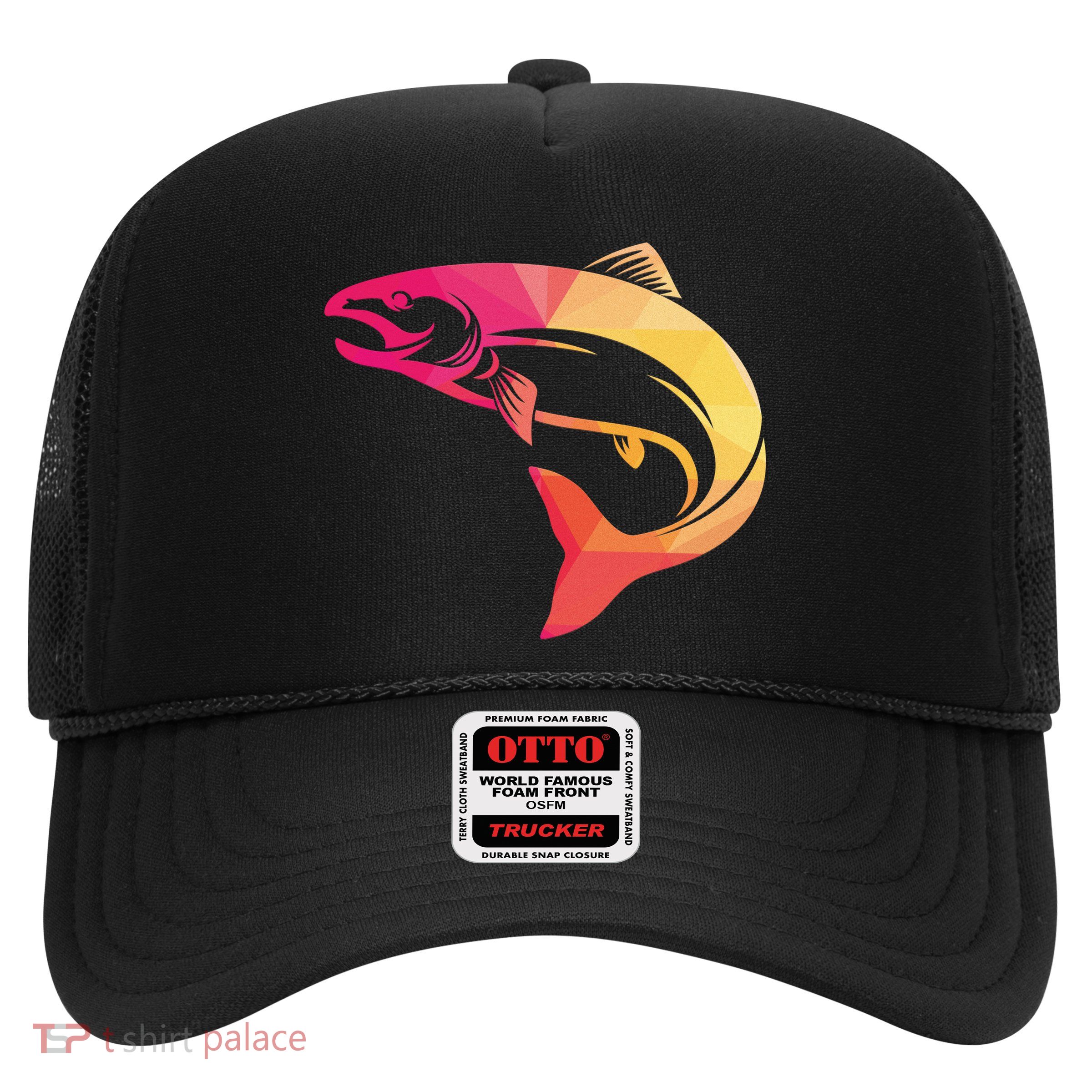 Colorful Geometric Fish Trucker Hat