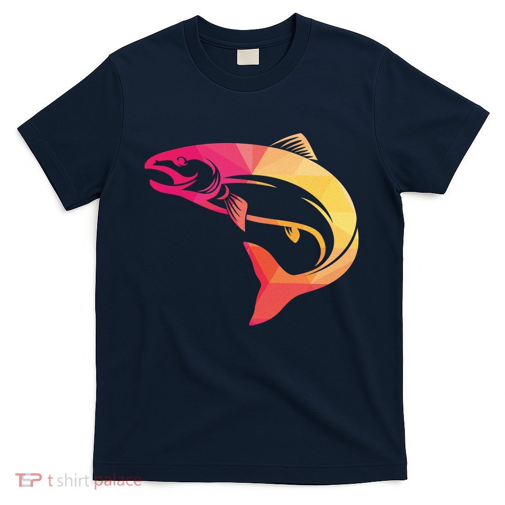 Colorful Geometric Fish T-Shirt