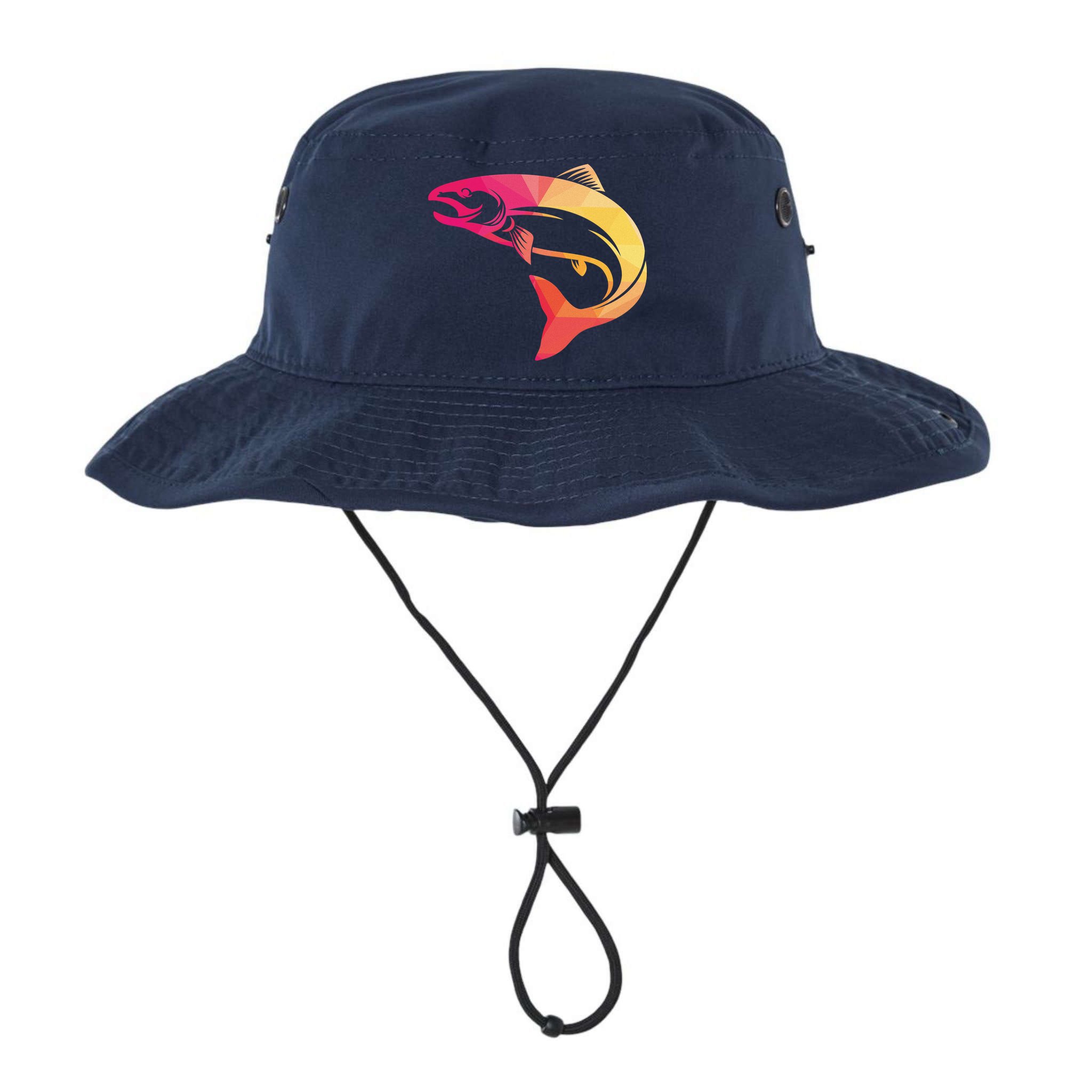 Colorful Geometric Fish Bucket Hat