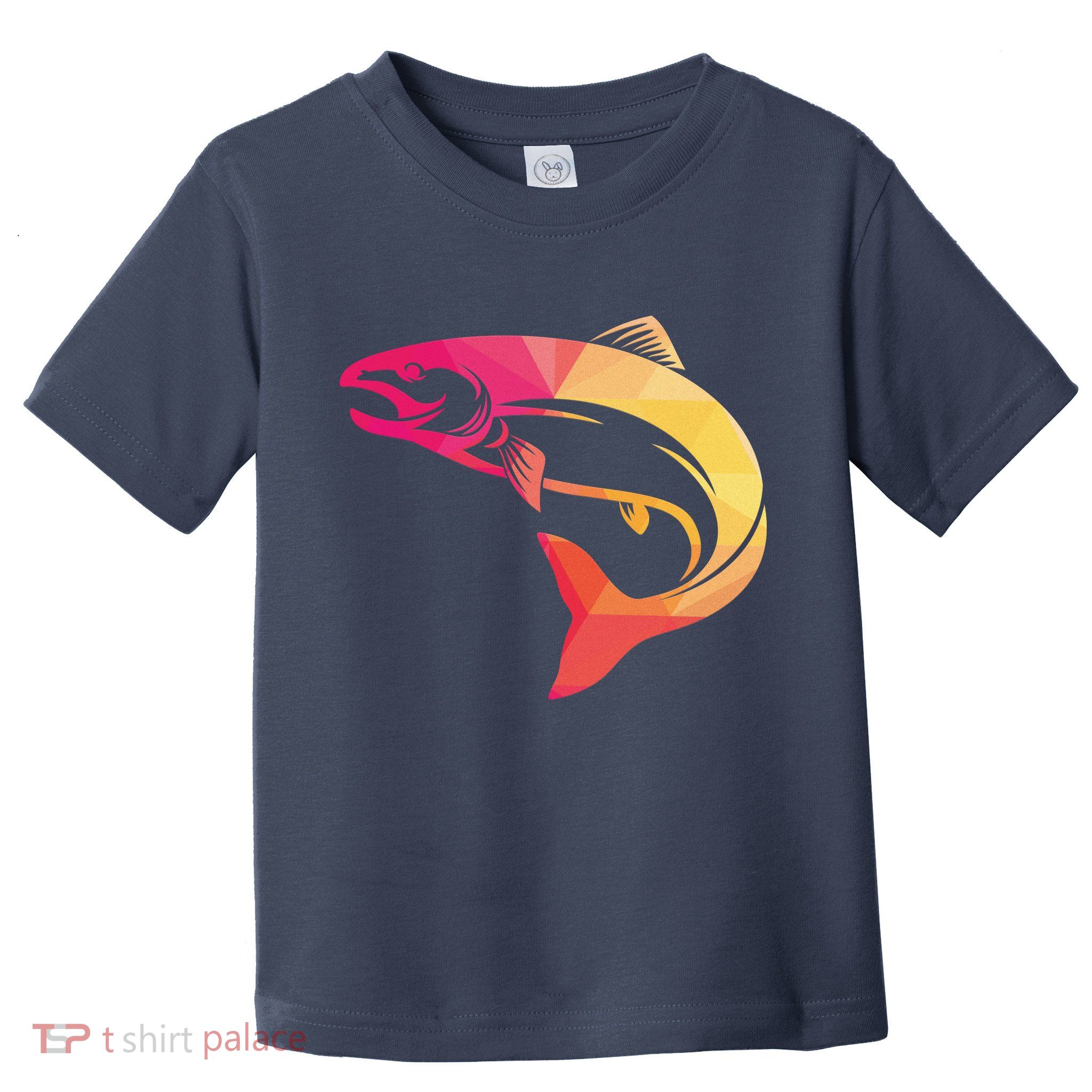 Colorful Geometric Fish Toddler T-Shirt