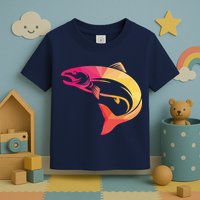 Colorful Geometric Fish Toddler T-Shirt