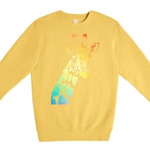 Colorful Giraffe Premium Crewneck Sweatshirt