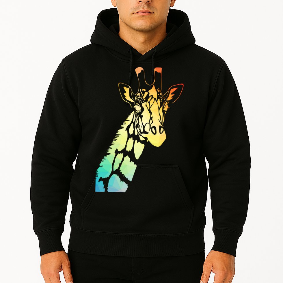 Colorful Giraffe Hoodie