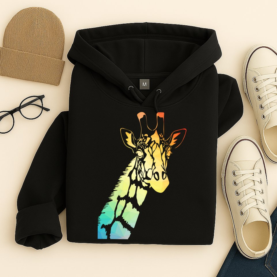 Colorful Giraffe Hoodie