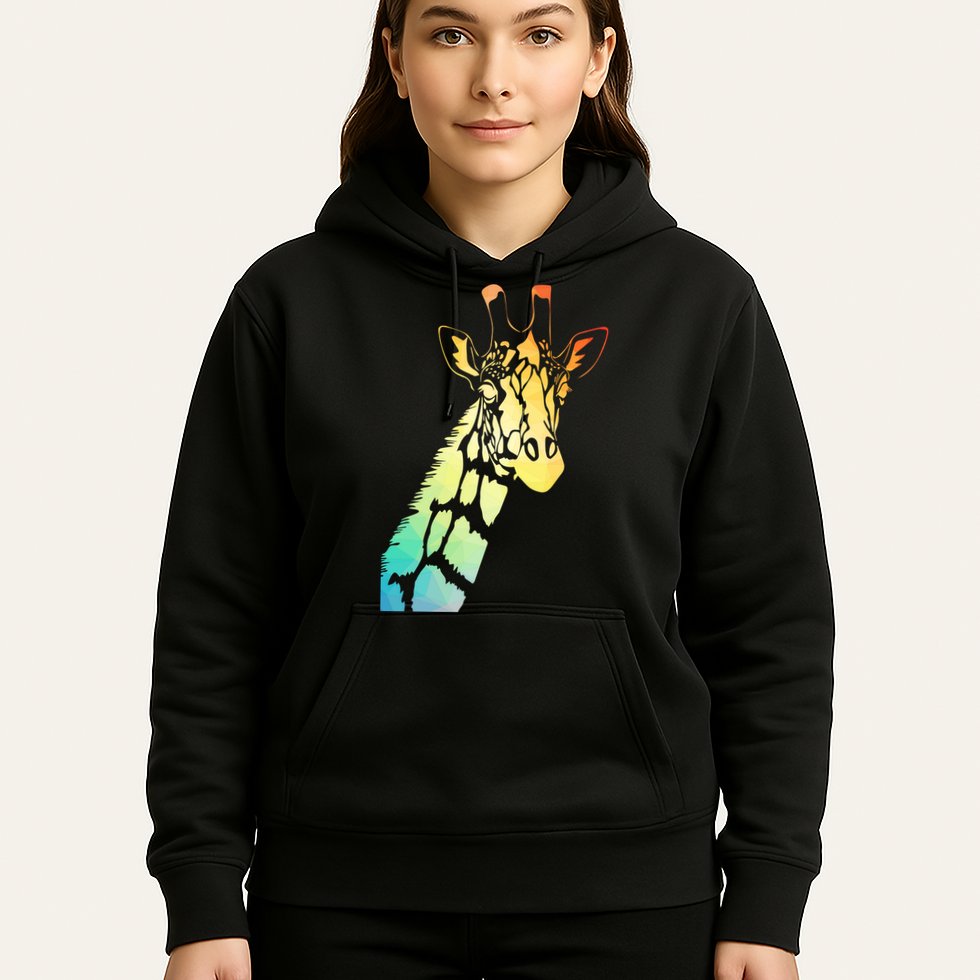 Colorful Giraffe Hoodie