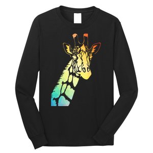 Colorful Giraffe Long Sleeve Shirt