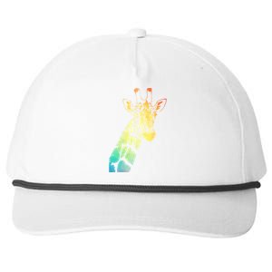 Colorful Giraffe Snapback Five-Panel Rope Hat