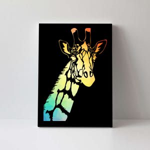 Colorful Giraffe Canvas