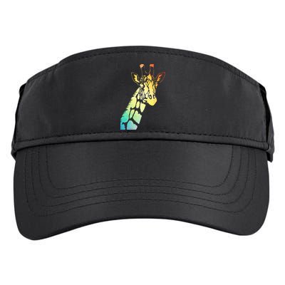 Colorful Giraffe Adult Drive Performance Visor
