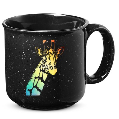 Colorful Giraffe 15oz Campfire Ceramic Mug