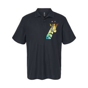 Colorful Giraffe Softstyle Adult Sport Polo