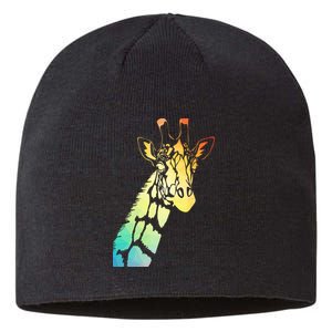 Colorful Giraffe Sustainable Beanie