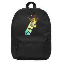 Colorful Giraffe 16 in Basic Backpack