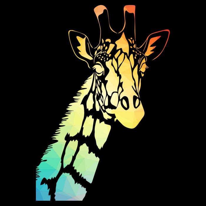Colorful Giraffe 16 in Basic Backpack