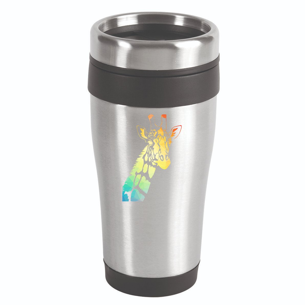 Colorful Giraffe 16oz Travel Tumbler