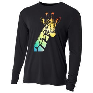 Colorful Giraffe Cooling Performance Long Sleeve Crew