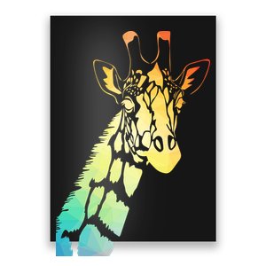 Colorful Giraffe Poster