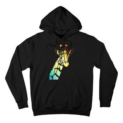 Colorful Giraffe Tall Hoodie