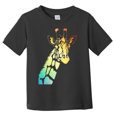 Colorful Giraffe Toddler T-Shirt