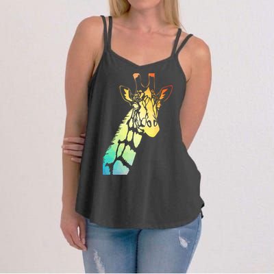 Colorful Giraffe Women's Strappy Tank