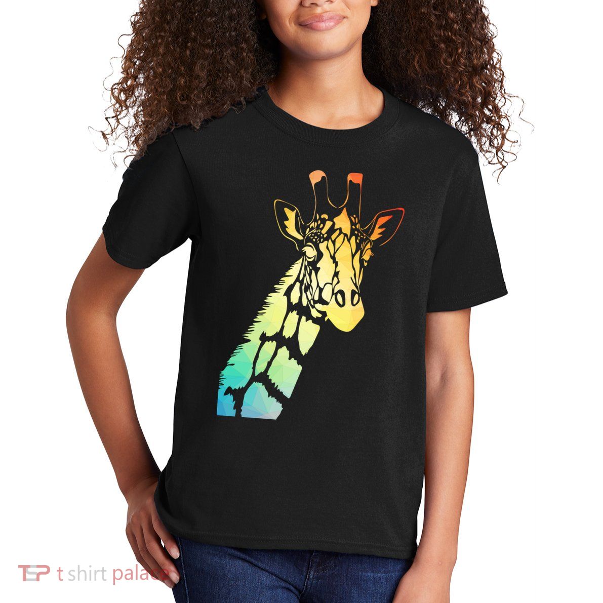 Colorful Giraffe Kids T-Shirt