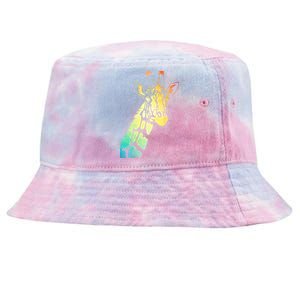 Colorful Giraffe Tie-Dyed Bucket Hat