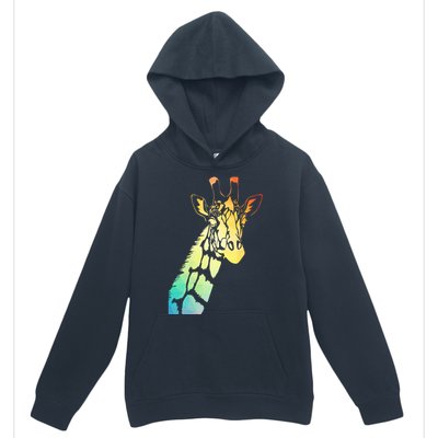 Colorful Giraffe Urban Pullover Hoodie