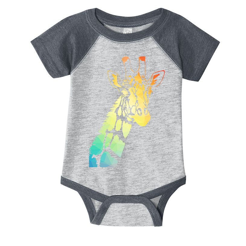 Colorful Giraffe Infant Baby Jersey Bodysuit