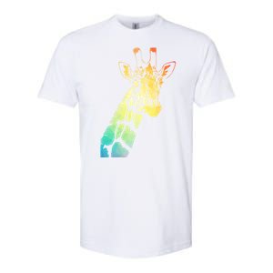 Colorful Giraffe Softstyle CVC T-Shirt