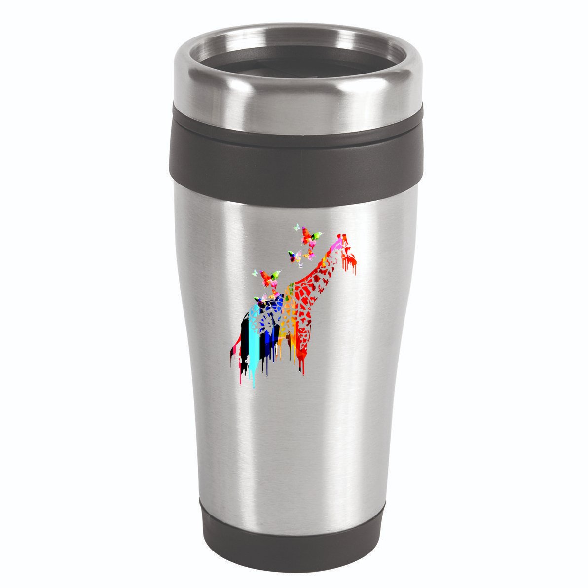 Colorful Giraffe Illustration 16oz Travel Tumbler