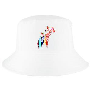 Colorful Giraffe Illustration Cool Comfort Performance Bucket Hat