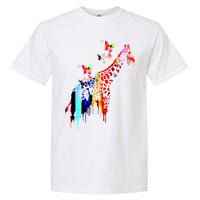 Colorful Giraffe Illustration Garment-Dyed Heavyweight T-Shirt