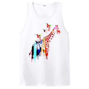 Colorful Giraffe Illustration PosiCharge Competitor Tank