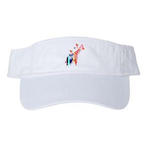 Colorful Giraffe Illustration Valucap Bio-Washed Visor